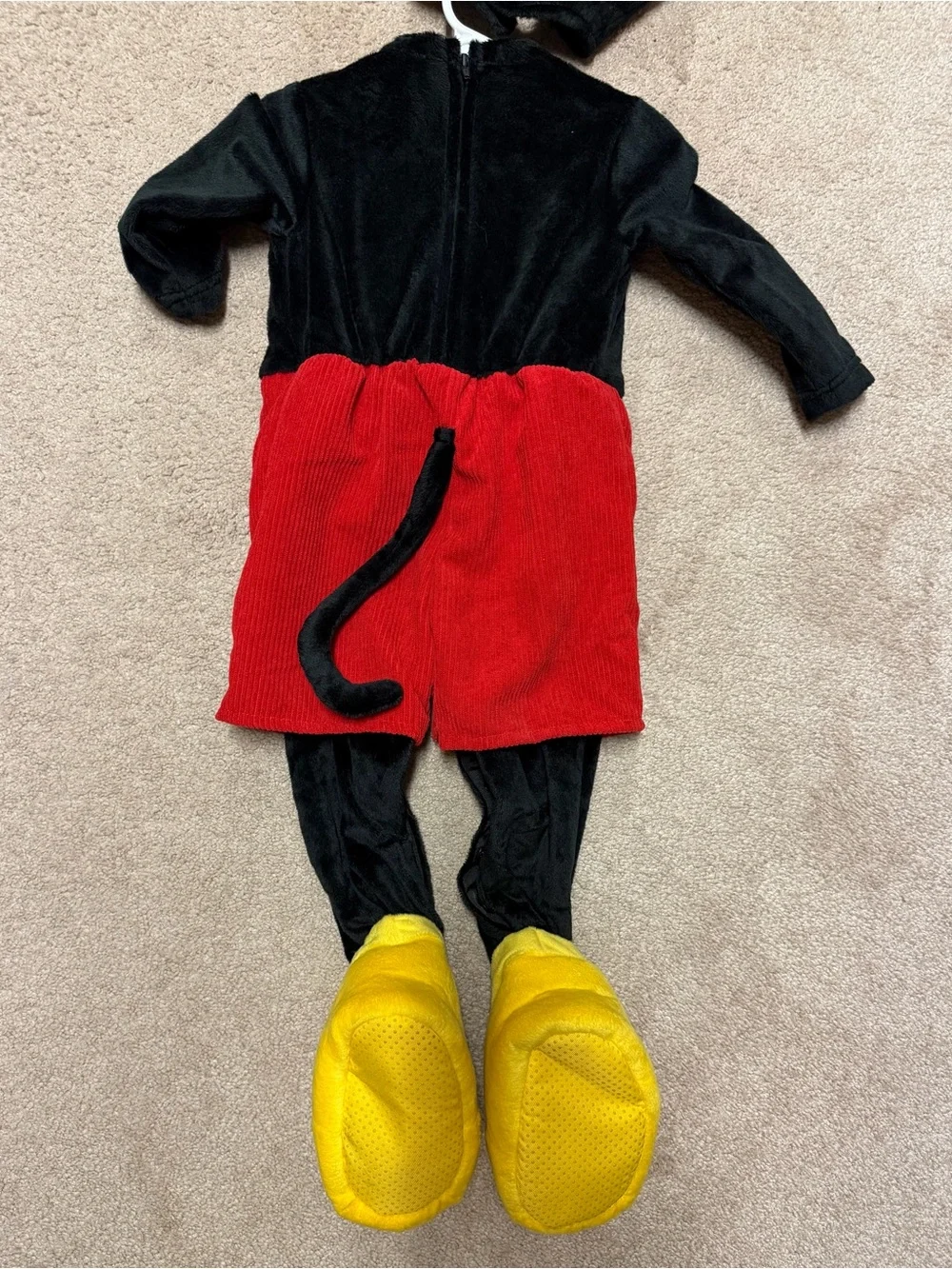 Spirit Black, Red and Yellow Plush Mouse Costume for Kids
